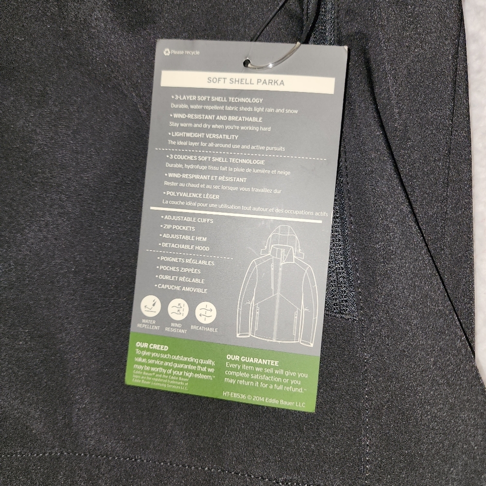 NWT EddieBauer Mens  Engineering,Geologist,Environmental, Soft Shell Parka - Picture 5 of 16